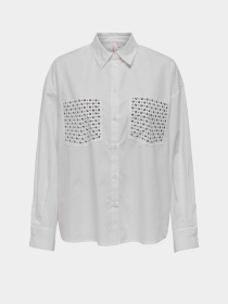 Сорочка повсякденна Only модель 15334082_Bright White Фото