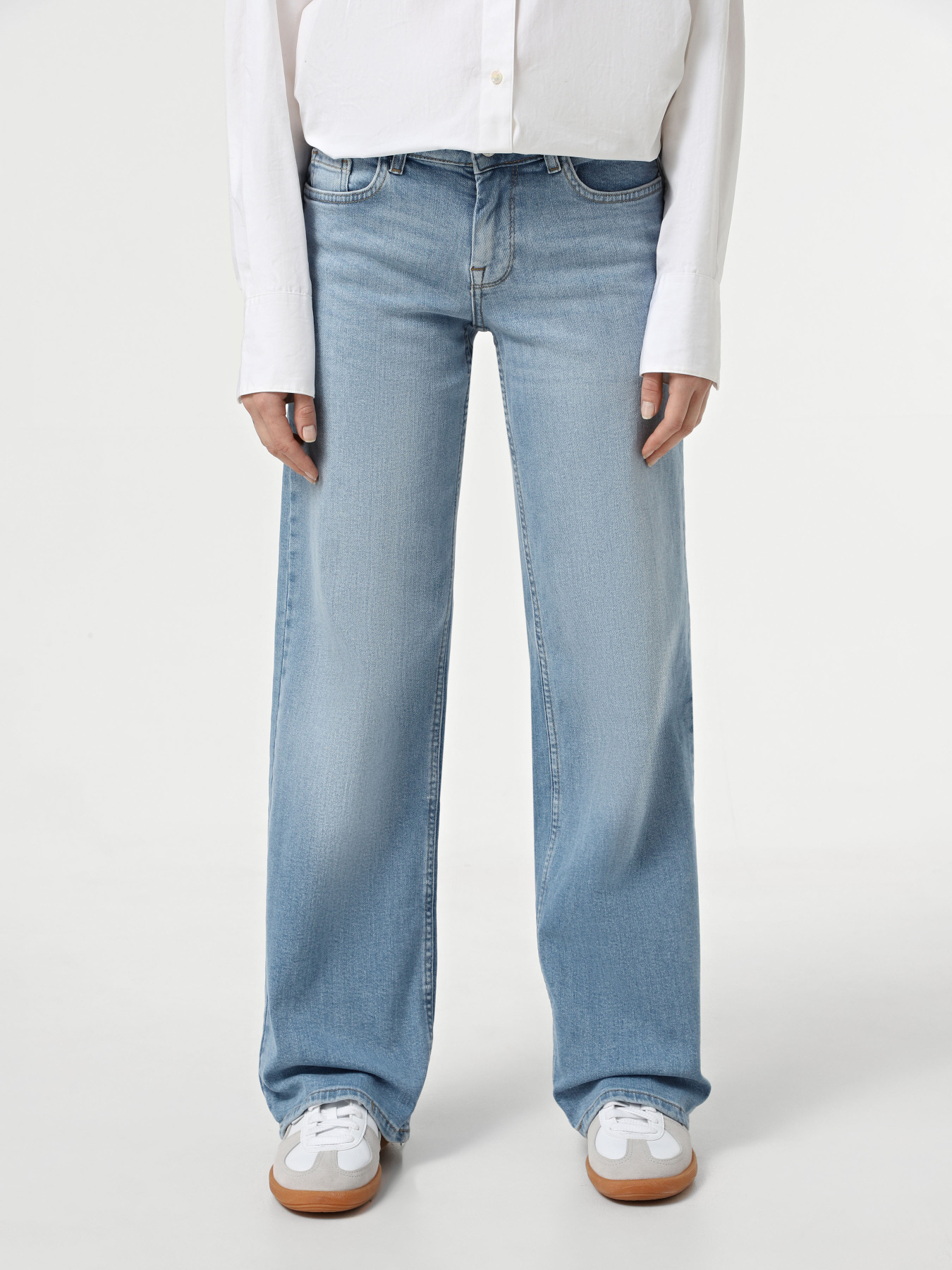 Широкі джинси Only Модель 15339699_Light Blue Denim Фото