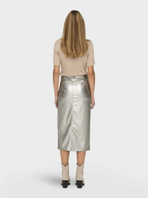 Юбка миди Only модель 15328037_Silver Фото