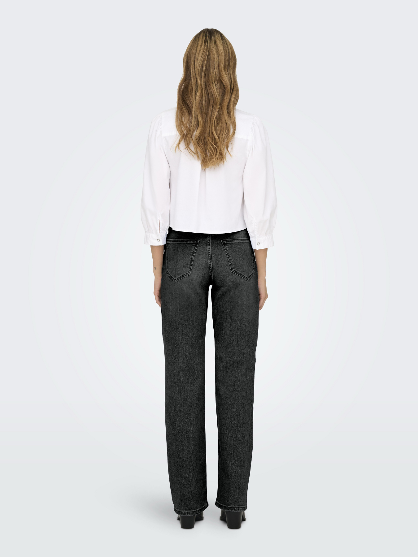 Широкие джинсы Only модель 15339701_Grey Denim Широкие джинсы Only модель 15339701_Grey Denim Фото