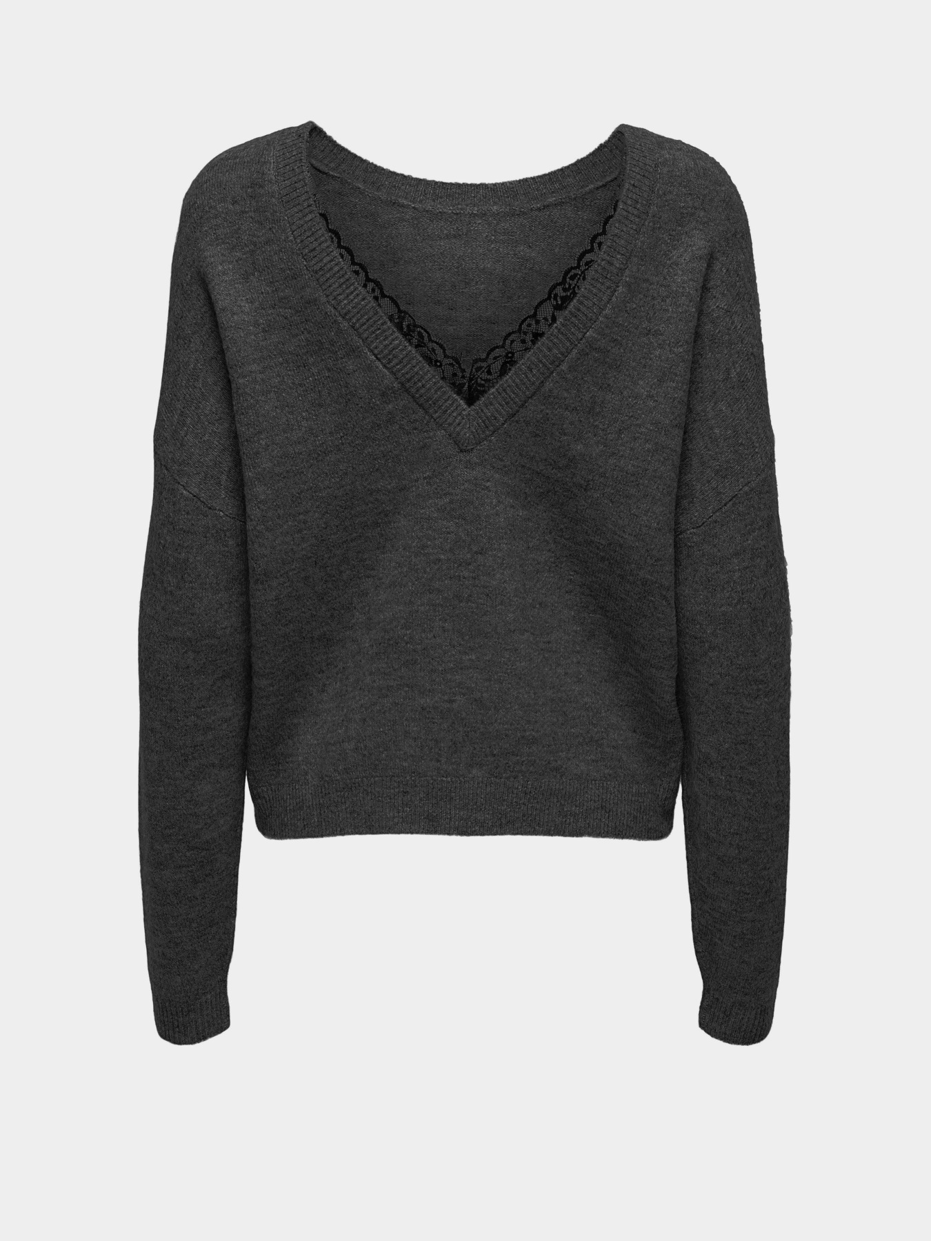 Джемпер Only модель 15329229_Dark Grey Melange Black la Фото