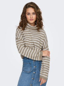 Свитер Only модель 15329228_Weathered Teak Birch Melan Свитер Only модель 15329228_Weathered Teak Birch Melan Фото