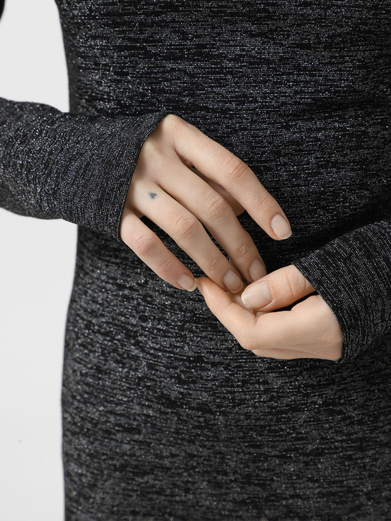 Платье мини Only модель 15335088_Black Silver glitter Фото