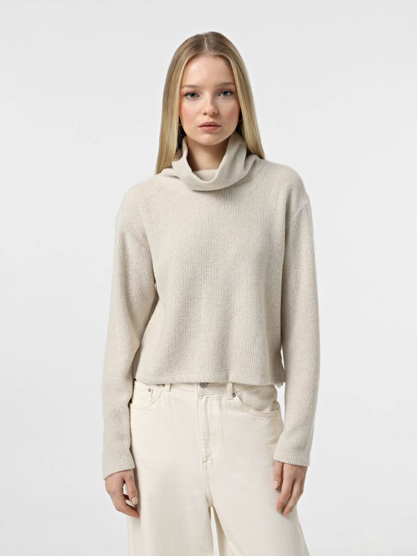 Свитер Only модель 15330909_Oatmeal Melange Фото