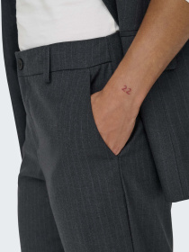 Класичні штани Only модель 15334280_Dark Grey WHITE PINSTRIPES Класичні штани Only модель 15334280_Dark Grey WHITE PINSTRIPES Фото