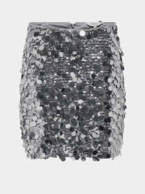 Юбка мини Only модель 15336231_Silver W SILVER SEQUINS Юбка мини Only модель 15336231_Silver W SILVER SEQUINS Фото