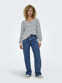 Джемпер Only модель 15334862_Cloud Dancer Green Sheen S Фото