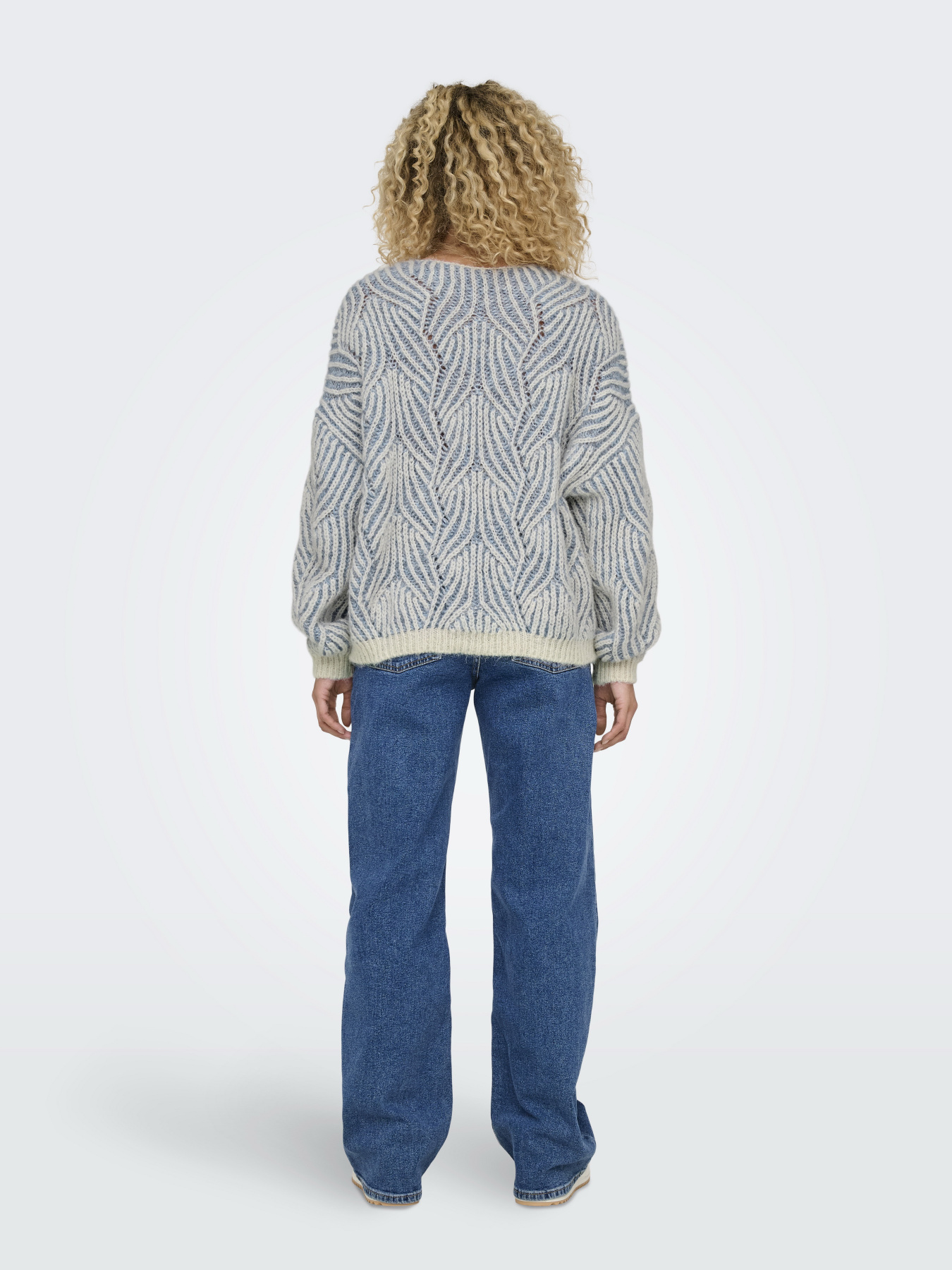 Джемпер Only модель 15334862_Cloud Dancer Green Sheen S Фото