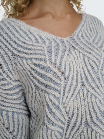 Джемпер Only модель 15334862_Cloud Dancer Green Sheen S Фото