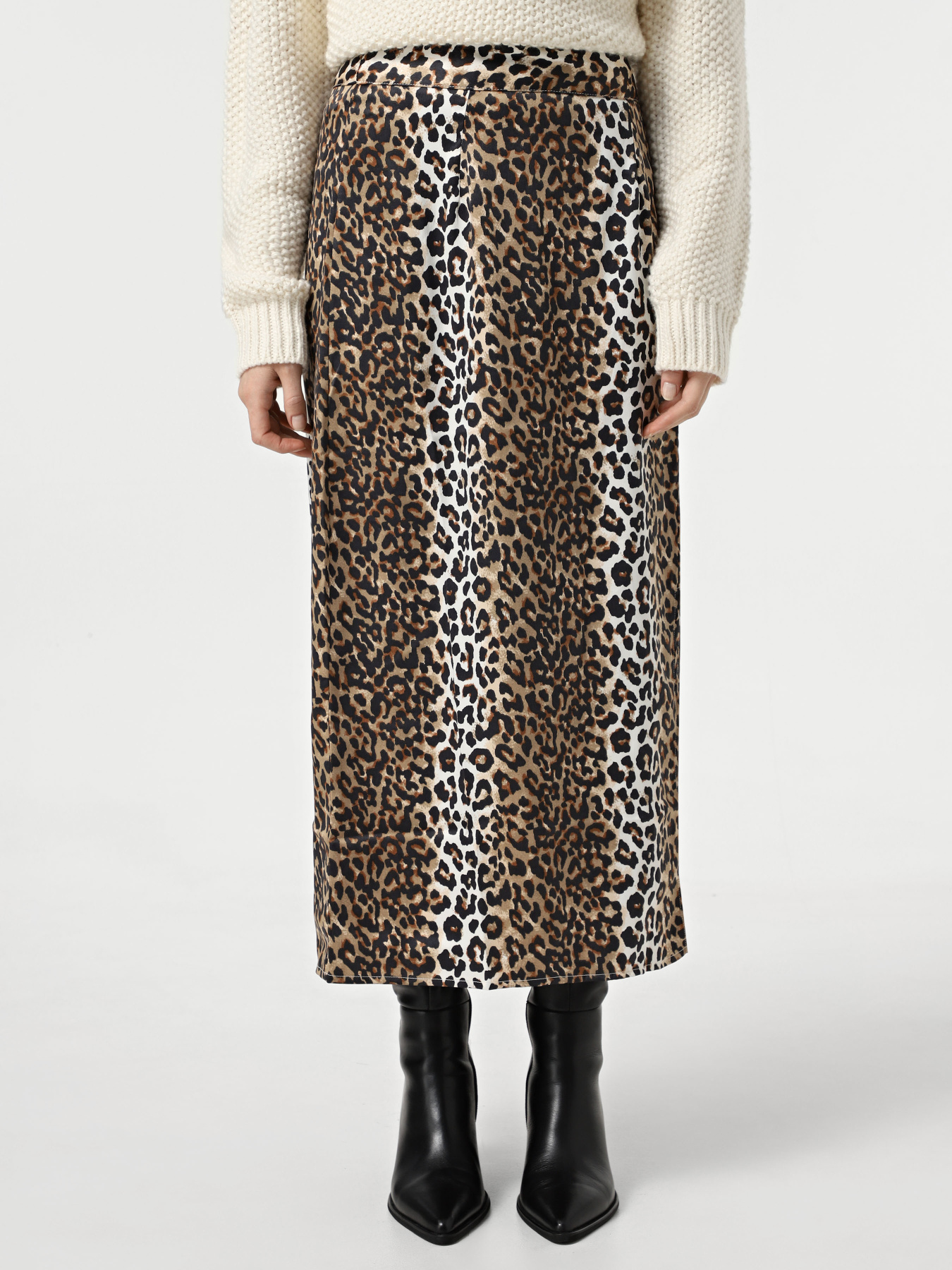 Спідниця міді Only модель 15314054_Timber Wolf Wildlife Фото