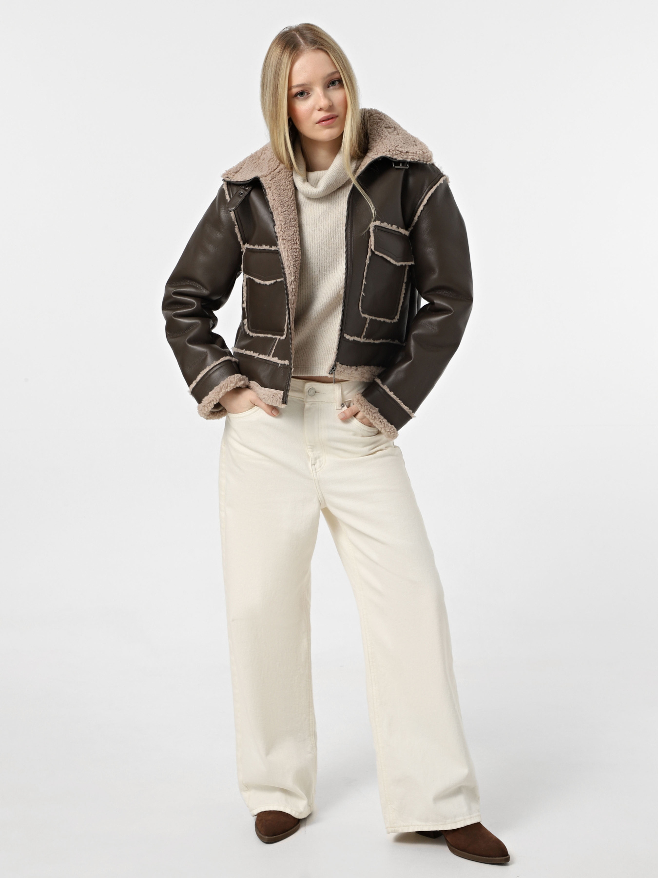 Дубленка Only модель 15325920_Walnut Simply Taupe Фото