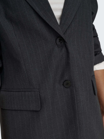 Піджак Only Модель 15334284_Dark Grey WHITE PINSTRIPES Фото