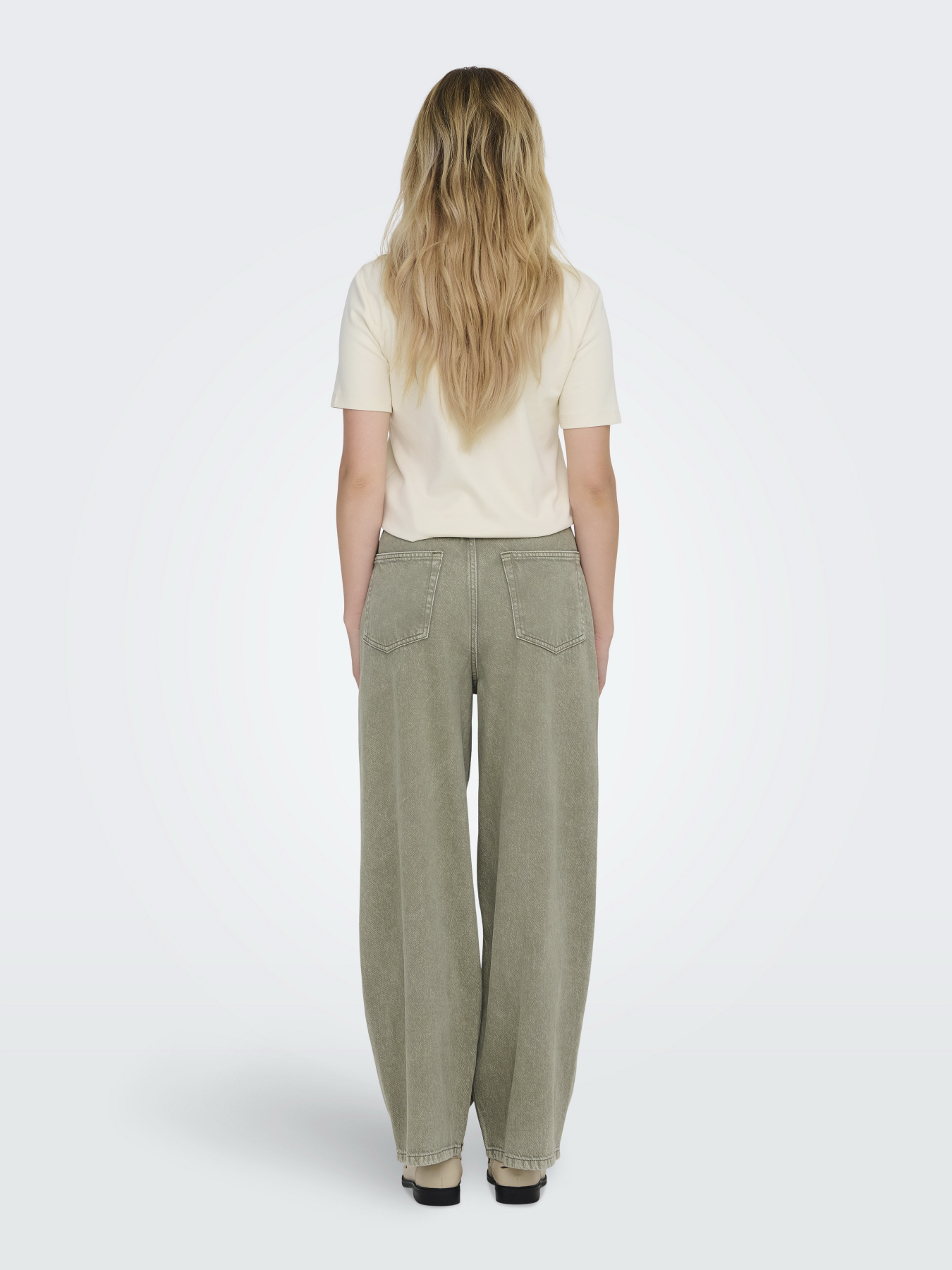 Повседневные штаны Only модель 15334347_Deep Lichen Green WASHED Повседневные штаны Only модель 15334347_Deep Lichen Green WASHED Фото