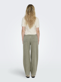 Повседневные штаны Only модель 15334347_Deep Lichen Green WASHED Повседневные штаны Only модель 15334347_Deep Lichen Green WASHED Фото