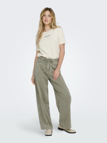 Повседневные штаны Only модель 15334347_Deep Lichen Green WASHED Повседневные штаны Only модель 15334347_Deep Lichen Green WASHED Фото