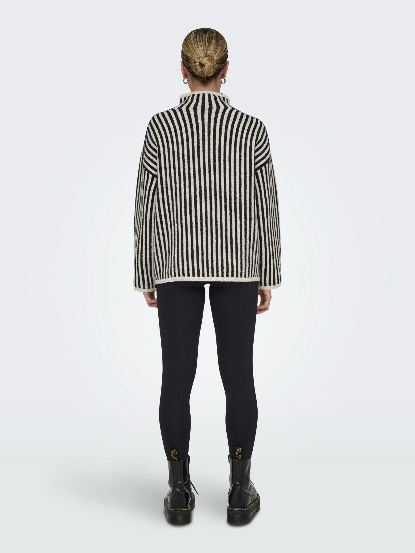 Свитер Only модель 15334883_Oatmeal Melange/Black Фото