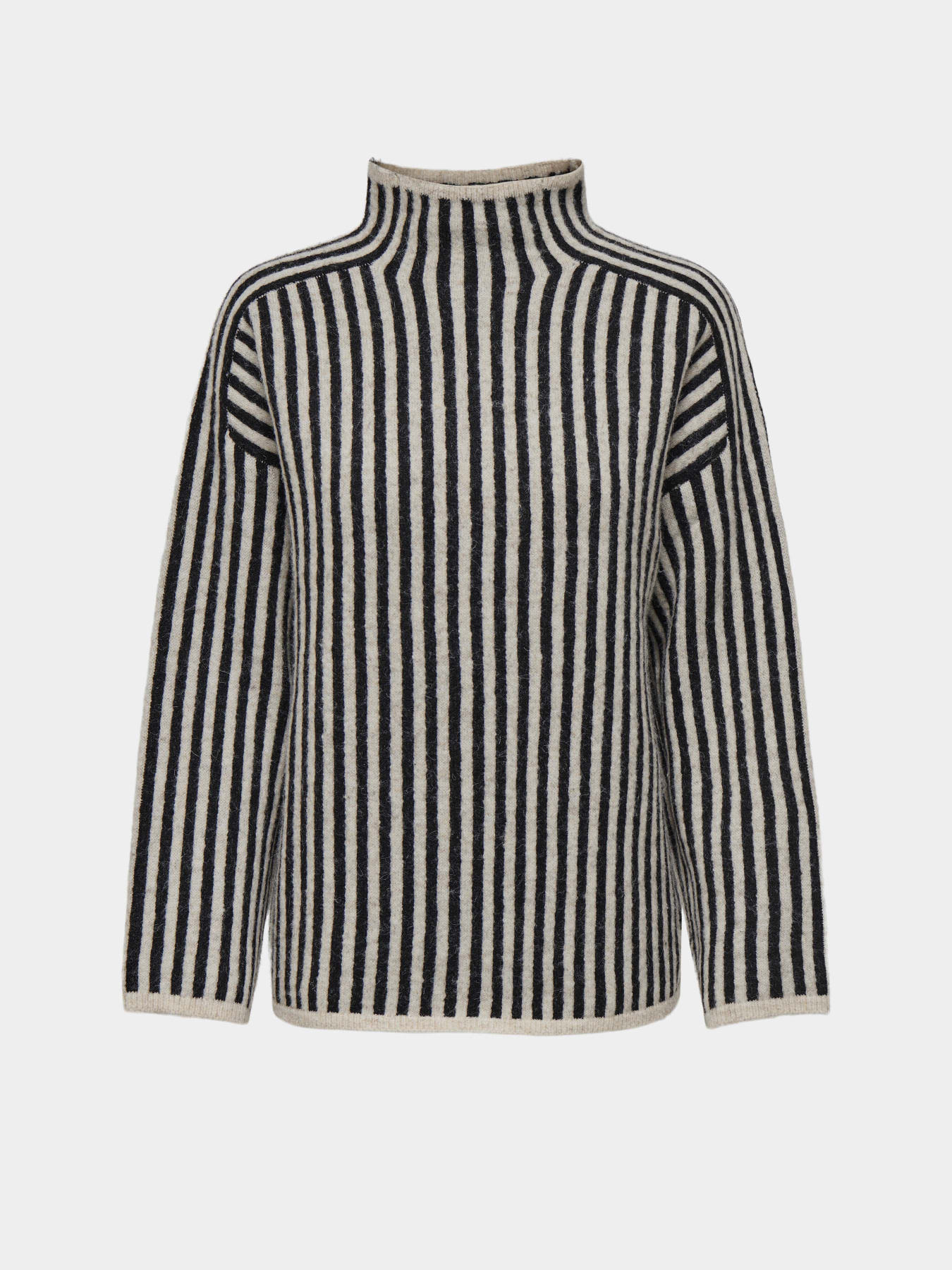 Свитер Only модель 15334883_Oatmeal Melange/Black Фото