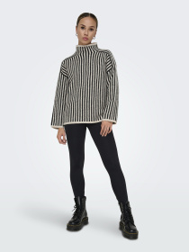 Свитер Only модель 15334883_Oatmeal Melange/Black Фото