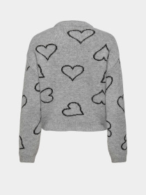 Джемпер Only модель 15335027_Light Grey Melange Black o Фото