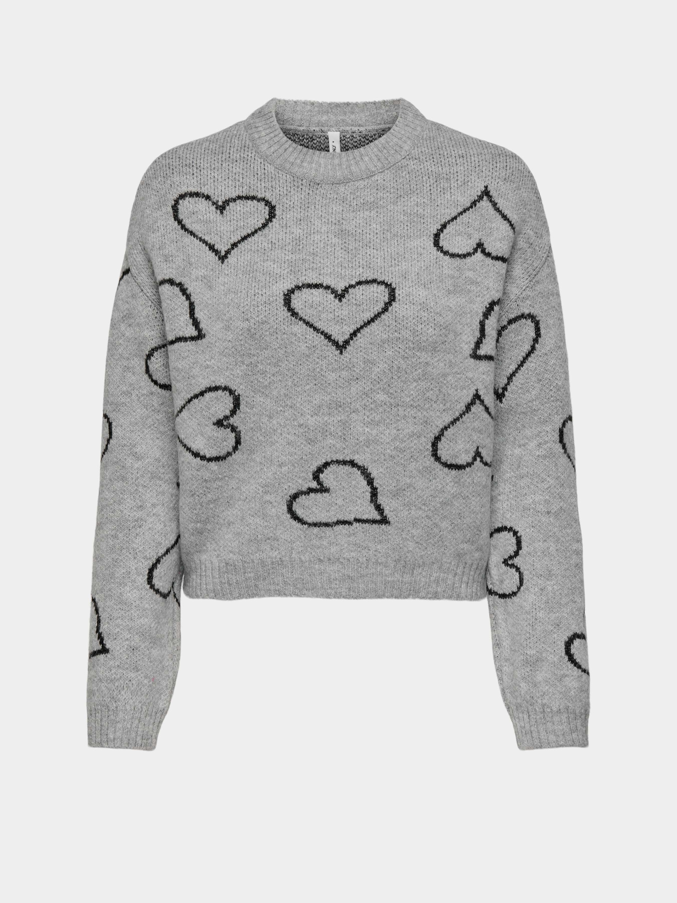 Джемпер Only модель 15335027_Light Grey Melange Black o Фото