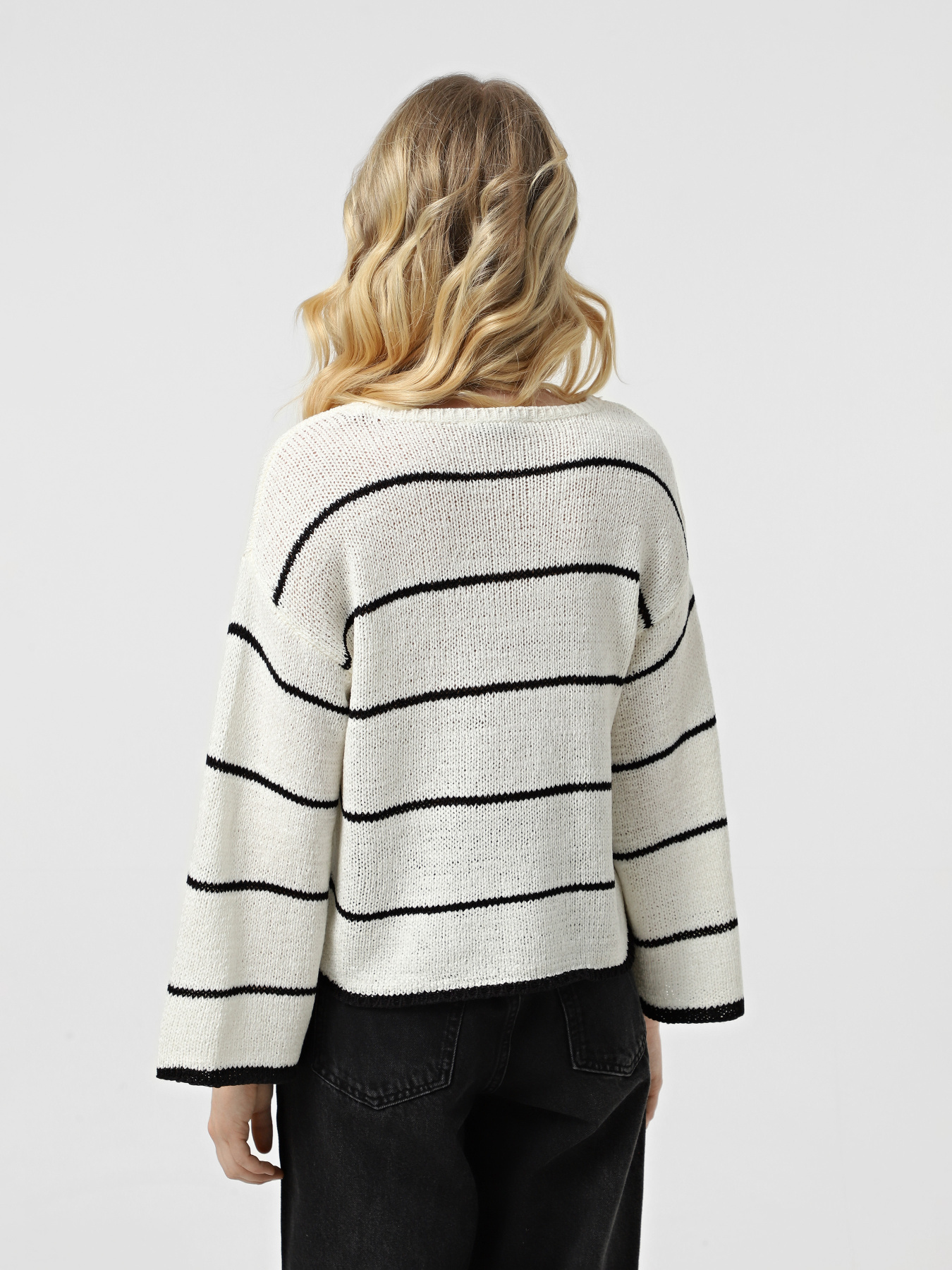 Джемпер Only модель 15321477_Cloud Dancer Black Фото