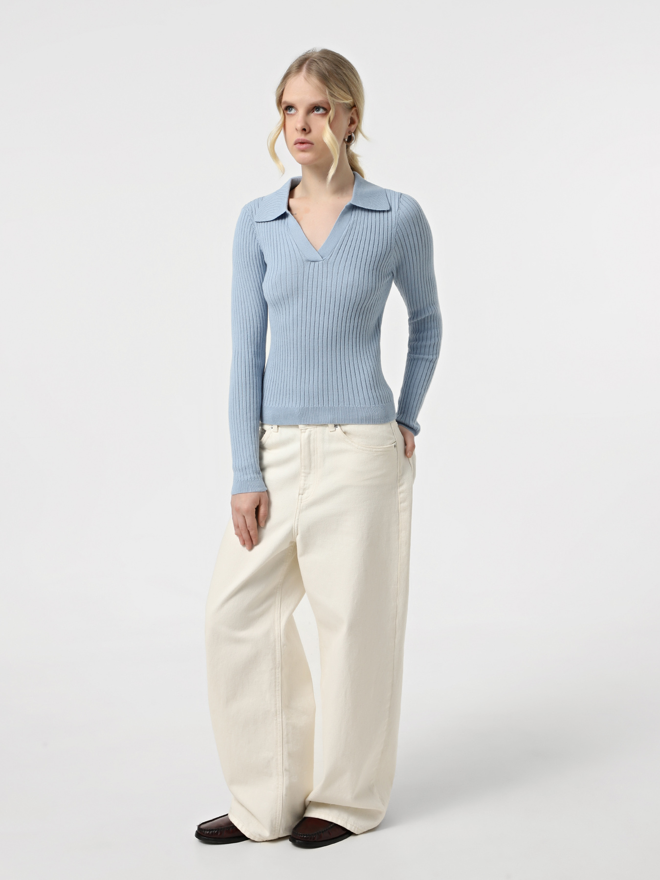 Поло Only модель 15344231_Soft Chambray Фото