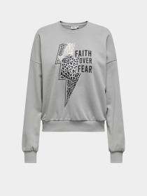 Світшот Only модель 15313683_Ultimate Grey Lightning le Фото