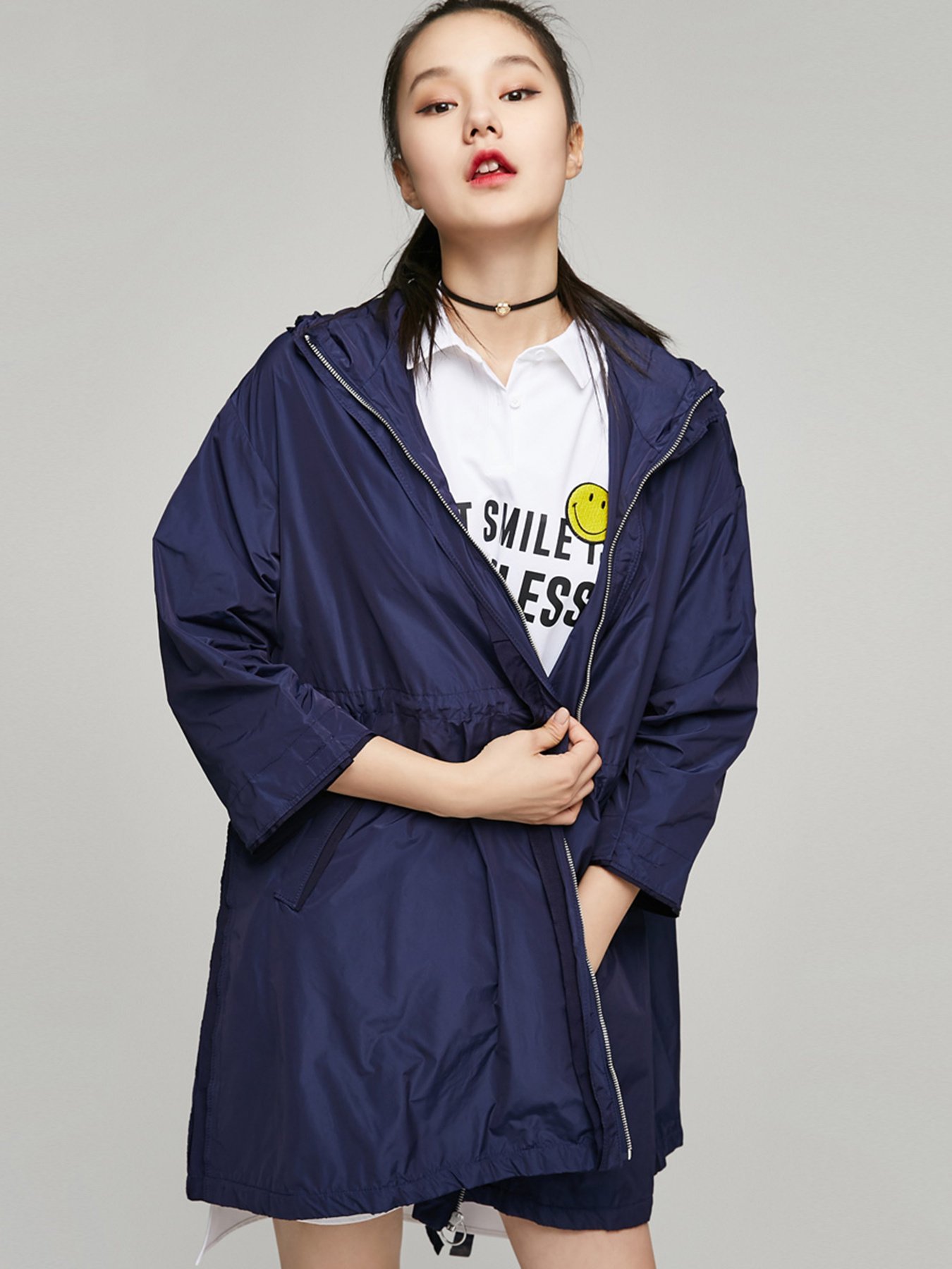 Демисезонная куртка Only модель 117136525E39_т.синій Фото