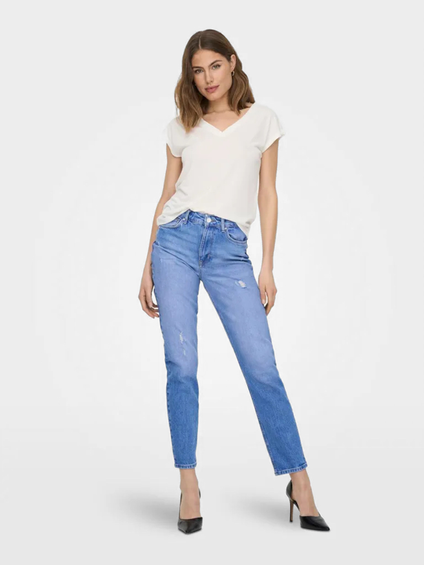 Футболка Only модель 15287041_Cloud Dancer Фото