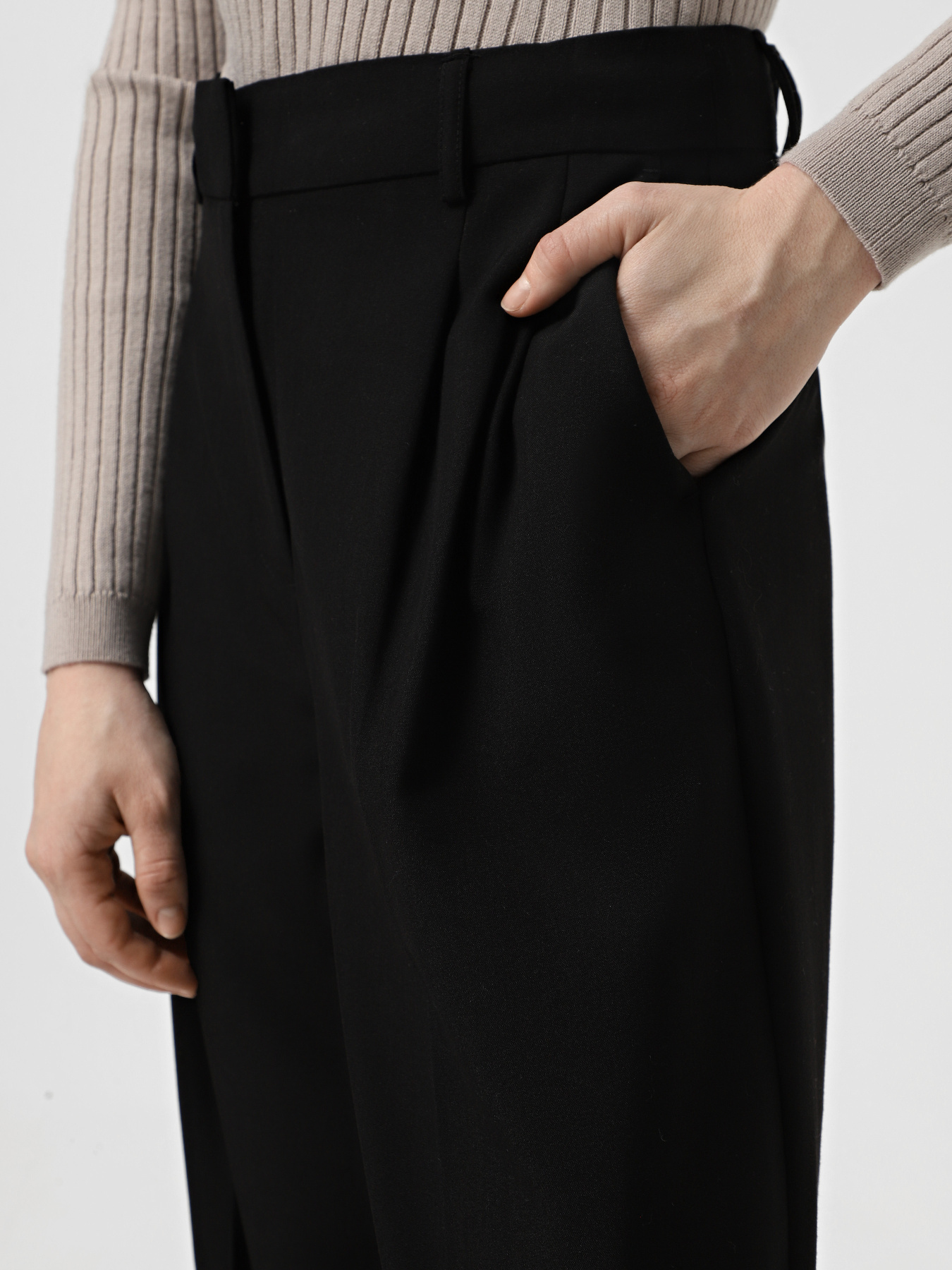 Класичні штани Only модель 15341487_Black Класичні штани Only модель 15341487_Black Фото