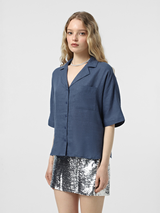 Рубашка Only модель 15314215_Vintage Indigo Фото