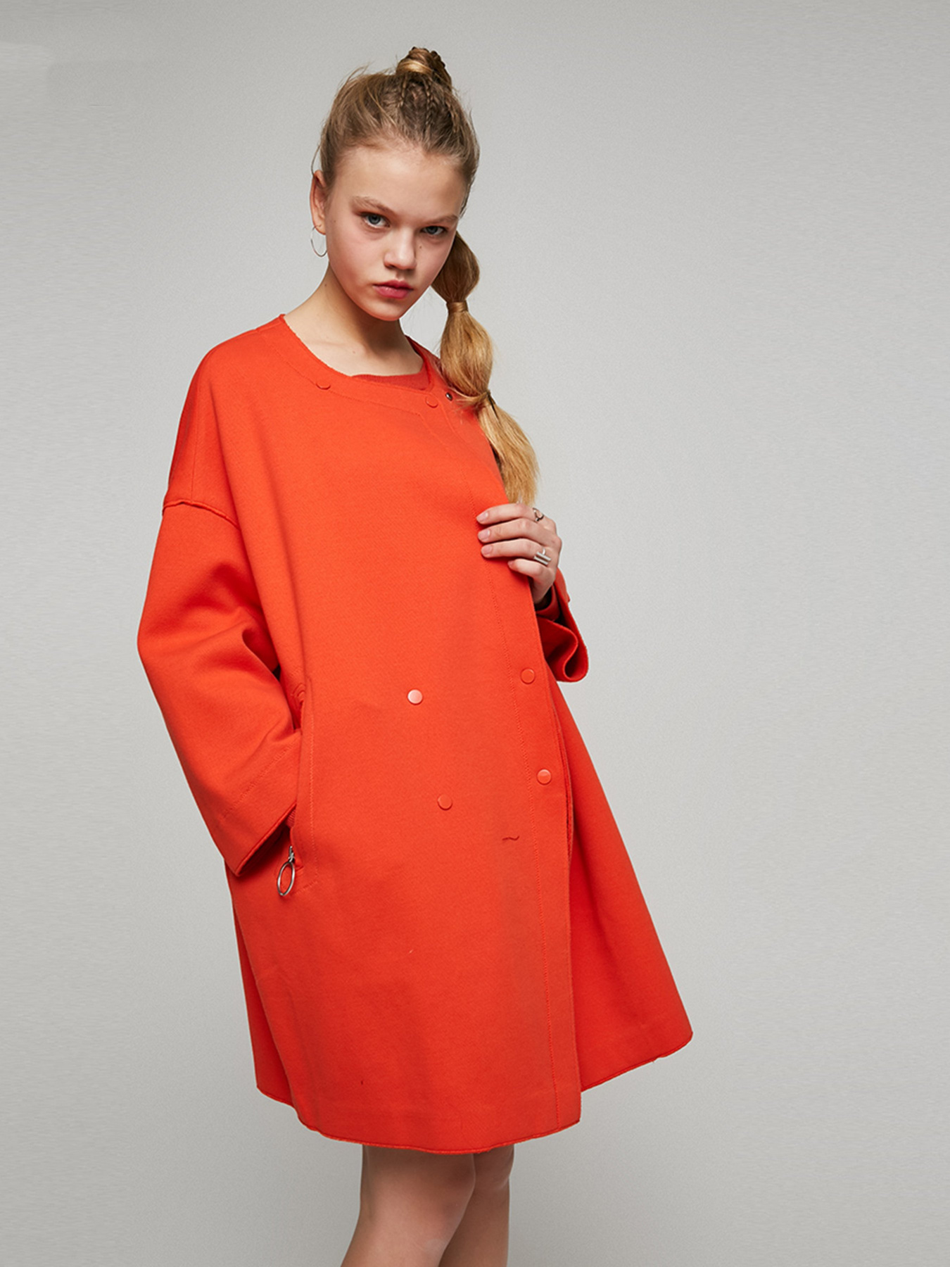 Пальто Only модель 117136534F15_помаранчевий Фото