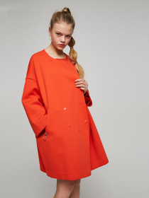 Пальто Only модель 117136534F15_помаранчевий Фото