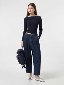 Широкі джинси Only модель 15339183_Dark Blue Denim Фото