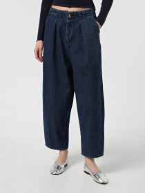 Широкие джинсы Only модель 15339183_Dark Blue Denim Фото