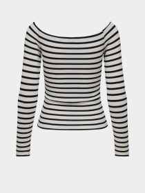 Лонгслів Only модель 15339763_Cloud Dancer Black Фото