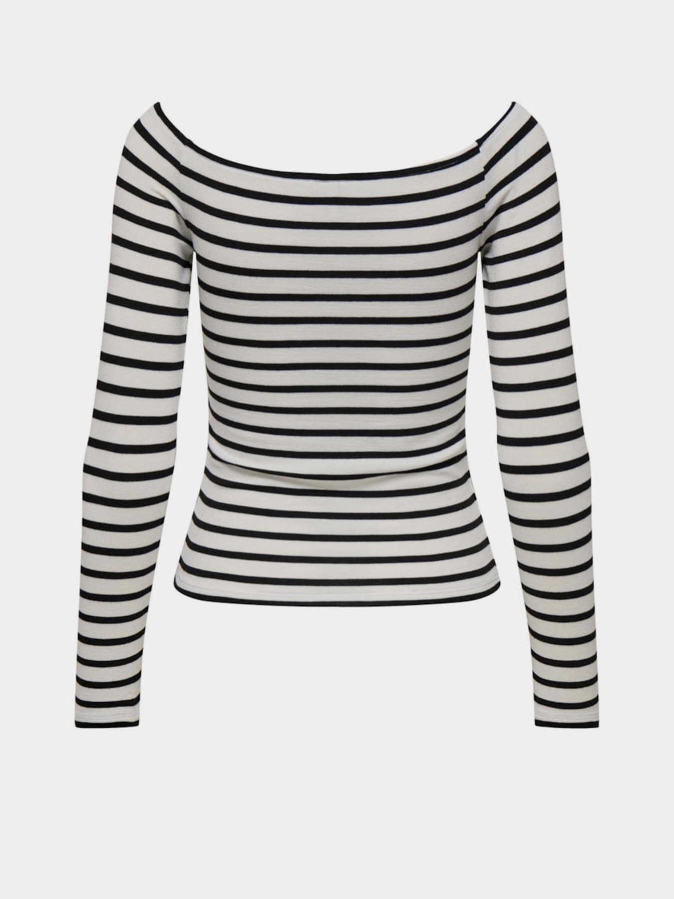 Лонгслів Only модель 15339763_Cloud Dancer Black Фото