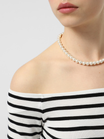 Лонгслів Only модель 15339763_Cloud Dancer Black Фото