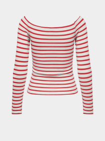 Лонгслив Only модель 15339763_Cloud Dancer Mars red Фото