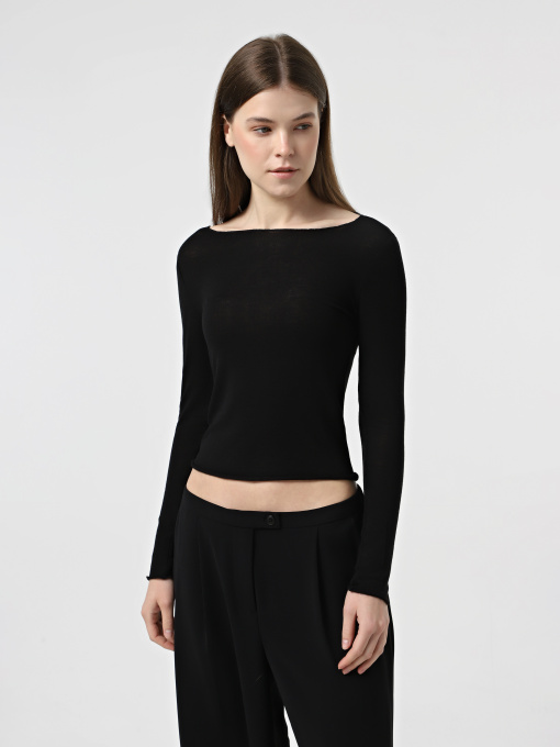 Лонгслив Only модель 15339874_Black Фото