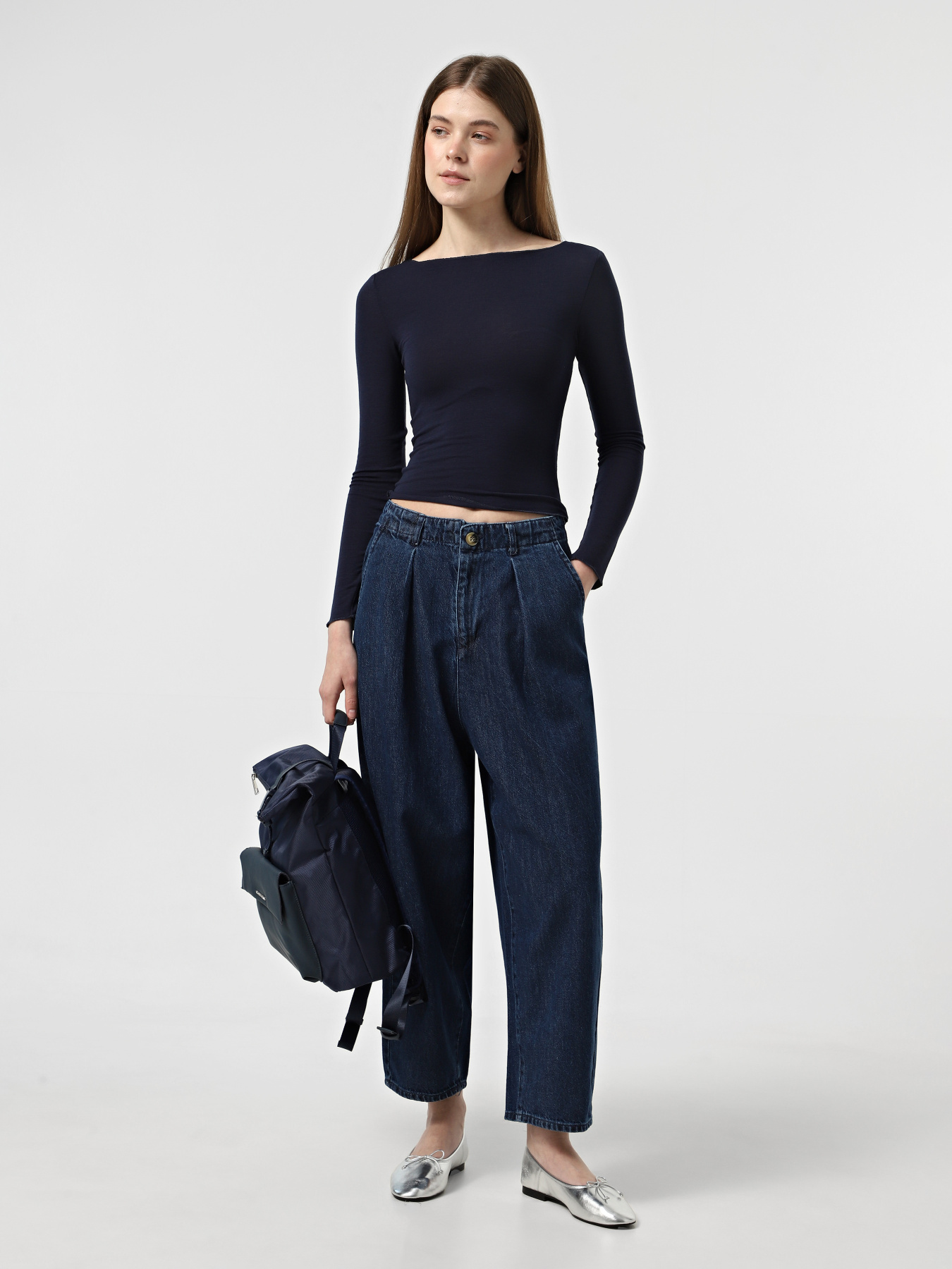 Лонгслів Only модель 15339874_Navy Blazer Фото