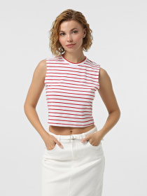 Набір футболок Only модель 15343461_True Red Bright white/stri Фото