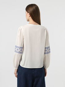 Вишита сорочка JDY модель 15345478_Cloud Dancer BLUE EMBROIDE Вишита сорочка JDY модель 15345478_Cloud Dancer BLUE EMBROIDE Фото