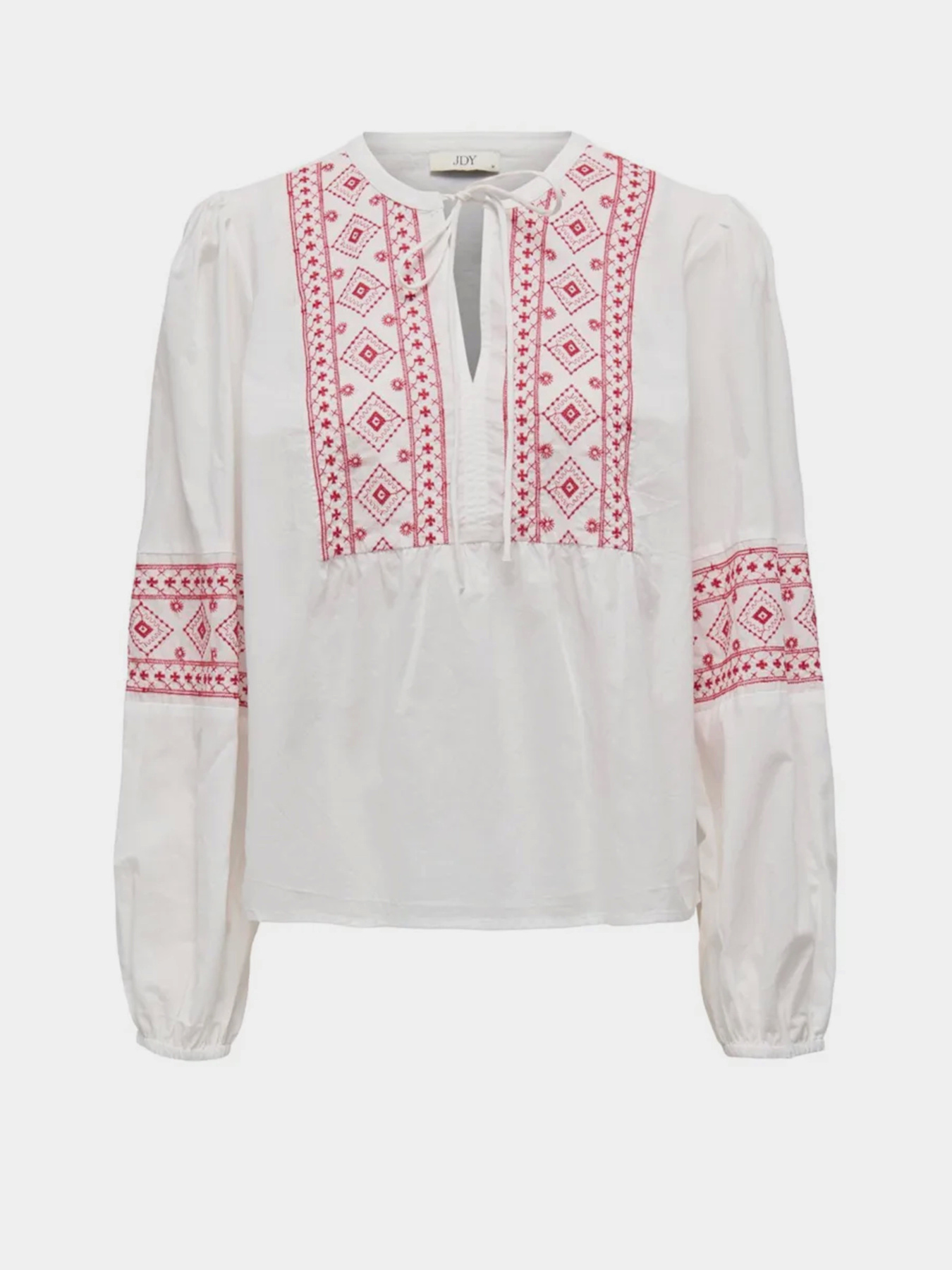 Вышитая рубашка JDY модель 15345478_Cloud Dancer SKI PATROL EM Фото