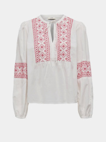 Вышитая рубашка JDY модель 15345478_Cloud Dancer SKI PATROL EM Фото