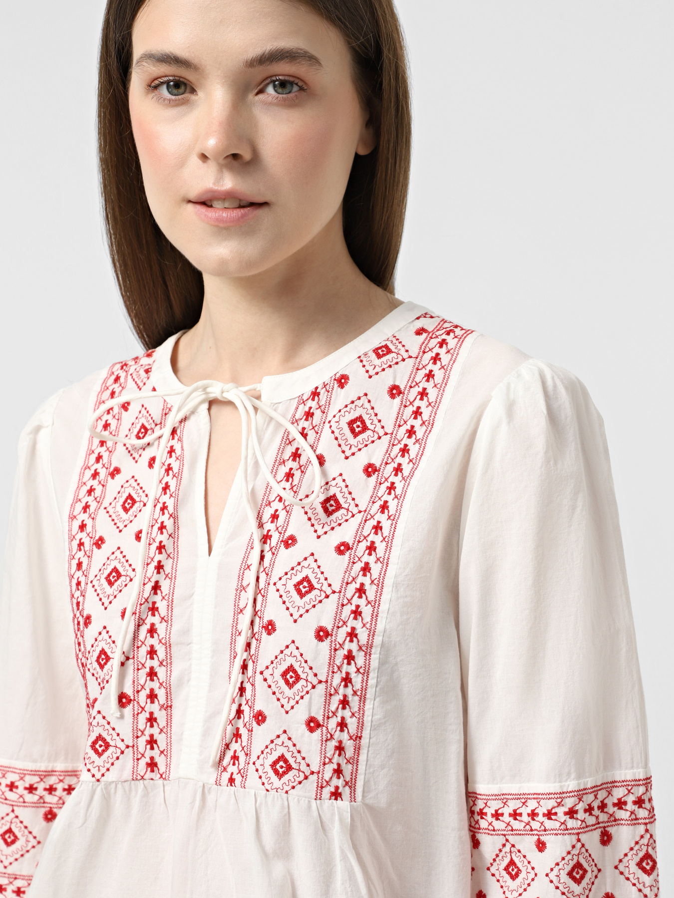 Вишита сорочка JDY модель 15345478_Cloud Dancer SKI PATROL EM Вишита сорочка JDY модель 15345478_Cloud Dancer SKI PATROL EM Фото