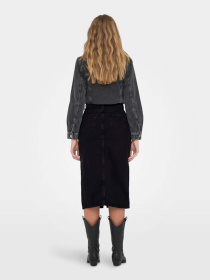 Спідниця міді Only модель 15319268_Washed Black Фото