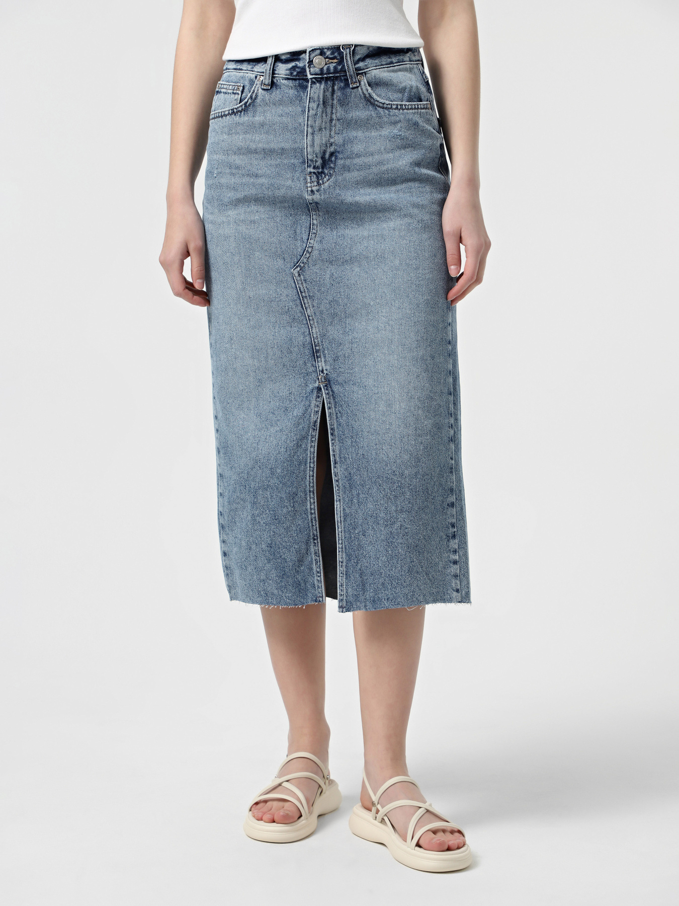 Джинсова спідниця Only модель 15337859_Light Blue Denim Фото