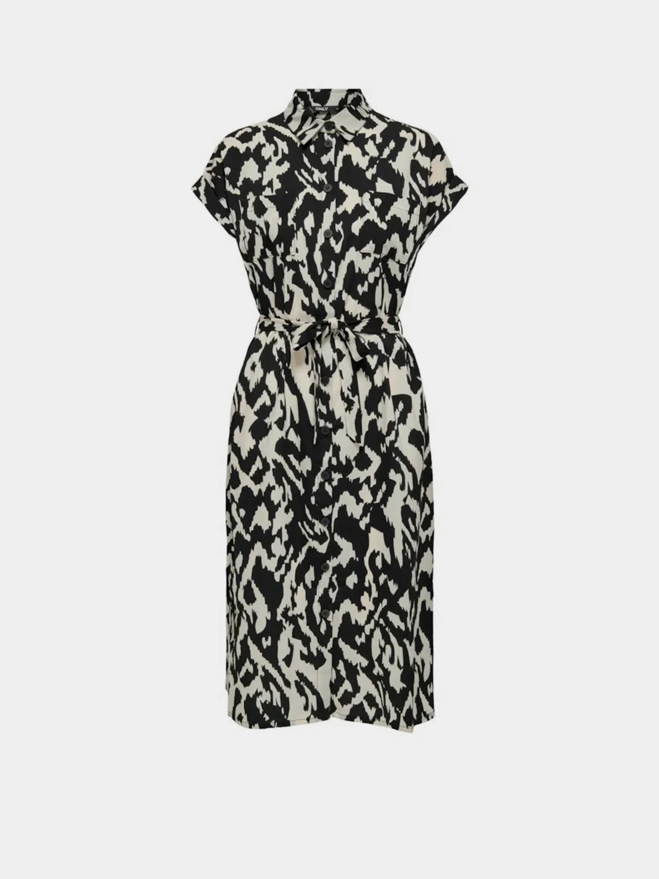 Платье миди Only модель 15191953_Birch BLACK GRAPHIC Фото