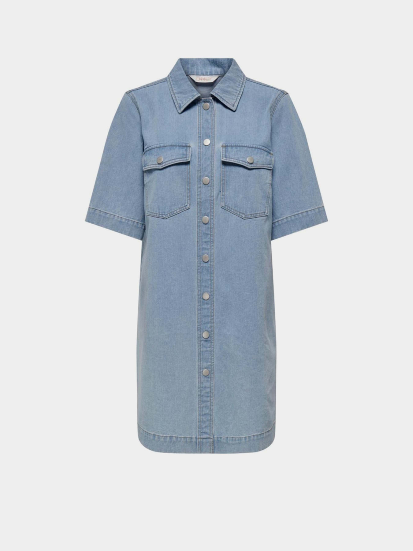 Платье мини Only модель 15324384_Light Blue Denim Фото